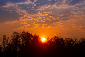 Bangladesh – February 22, 2020: The early morning sky and sun view of the longest sea beach Cox's Bazar, Chattagram.