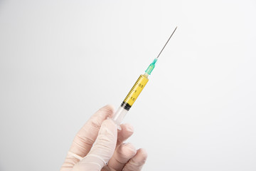 syringe of covid19 vaccine coronavirus pandemic