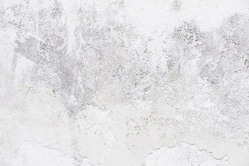 Gray dirty old concrete stone wall with peeling paint