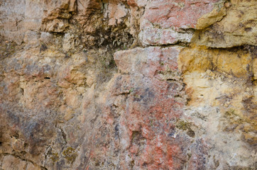 Stone wall background, cave texture