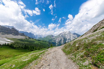 Mountain scenery in the Karwendel-Mountains, Austria 