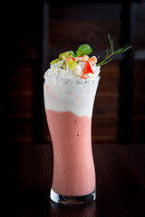 Mixed fruit smoothie, drink and be happy.