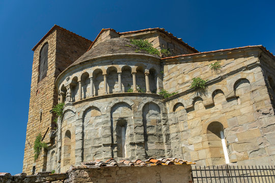 Medieval church of Gropina, Tuscany, exterior