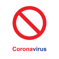 Corona virus STOP sign. Coronavirus symbol, vector. Covid 19