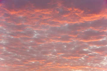 Colorful bright clouds at sunrise
