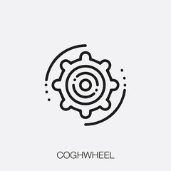 cogwheel icon vector sign symbol
