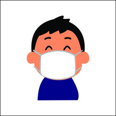 Masker icon vector symbol template