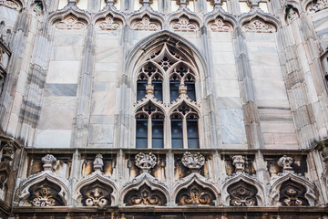 Obraz premium Architectural details of Duomo di Milano