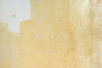 Yellow painted canvas