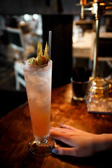 exotic alcoholic cocktail