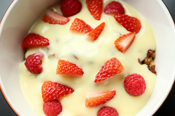 strawberries and cream