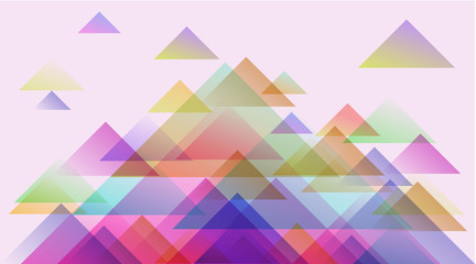 Abstract geometric background, trendy decoration for web and print. Creative shiny futuristic motion template,