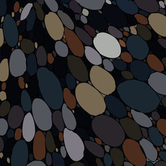 abstract pattern with stones on the beach. Vector texture background