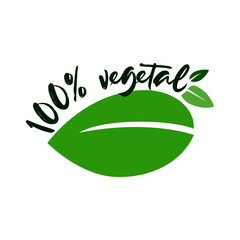 Vegan Bio, Ecology, Organic logo and icon, label, tag. Green icon on white background