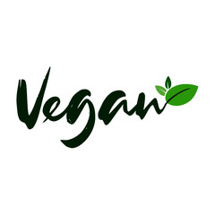 Vegan Bio, Ecology, Organic logo and icon, label, tag. Green icon on white background