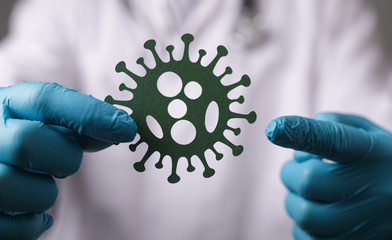 Virus outbreak, health threatening virus vaccination.