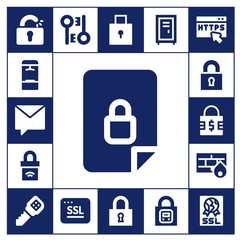 padlock icon set