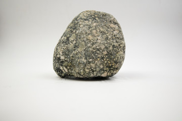 small rock isolated in white background