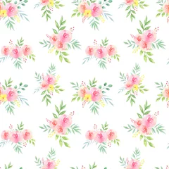  Watercolor Floral Bouquet Pattern © Кристина Зюкова
