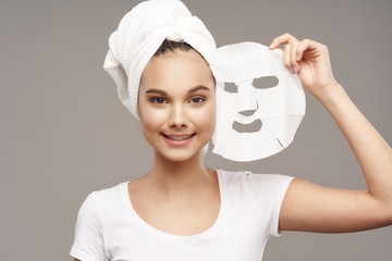 woman with mask