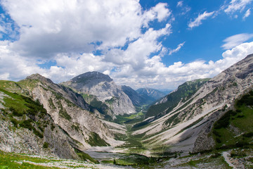 Mountain scenery in the Karwendel-Mountains, Austria 