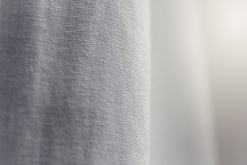 close up of white linen textured cloth background