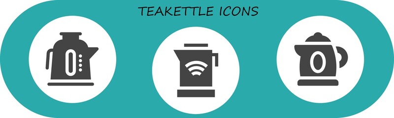 teakettle icon set