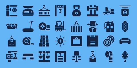 weight icon set