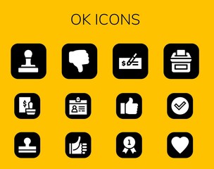 ok icon set