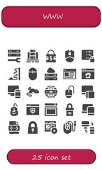 Modern Simple Set of www Vector filled Icons