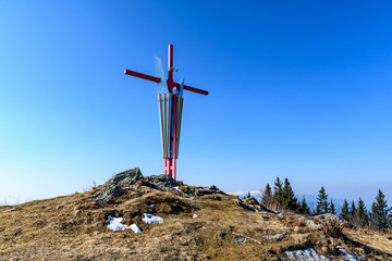Summit Cross Mugel Mountain Near