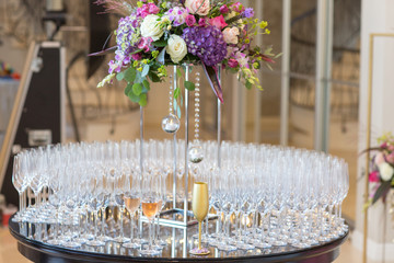 wedding bouquet on the table