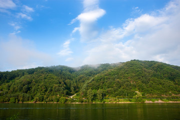 Bukhangang River in South Korea.
