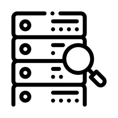 particle research algorithm icon vector. particle research algorithm sign. isolated contour symbol illustration