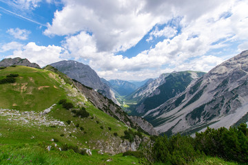 Mountain scenery in the Karwendel-Mountains, Austria 
