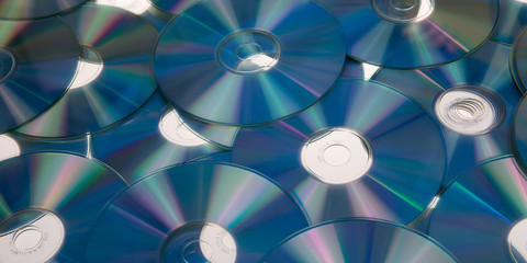 compact disc blue dvd discs Cd or dvd background in web banner template - obrazy, fototapety, plakaty