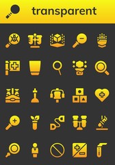 transparent icon set