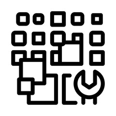total particle removal icon vector. total particle removal sign. isolated contour symbol illustration