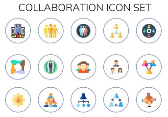 Fototapeta premium collaboration icon set