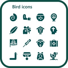 bird icon set