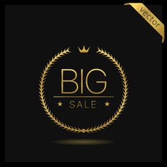 Big sale Golden wreath icon