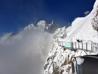 Austria słoneczny szczyt zima śnieg
