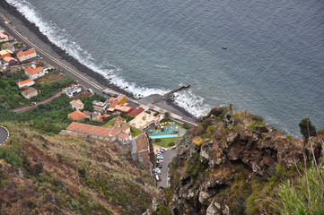 Madera osada widok z góry na wybrzeże