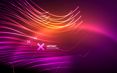 Abstract background - neon line design for Wallpaper, Banner, Background, Card, Book Illustration, landing page