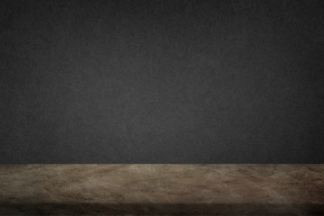 Black wall product background