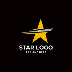Star logo icon vector isolated