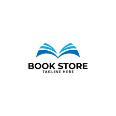 book store logo icon vector isolated