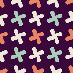 Seamless pattern with geometric elements.