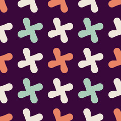 Seamless pattern with geometric elements.