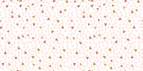 Modern simple seamless pattern of geometric objects.